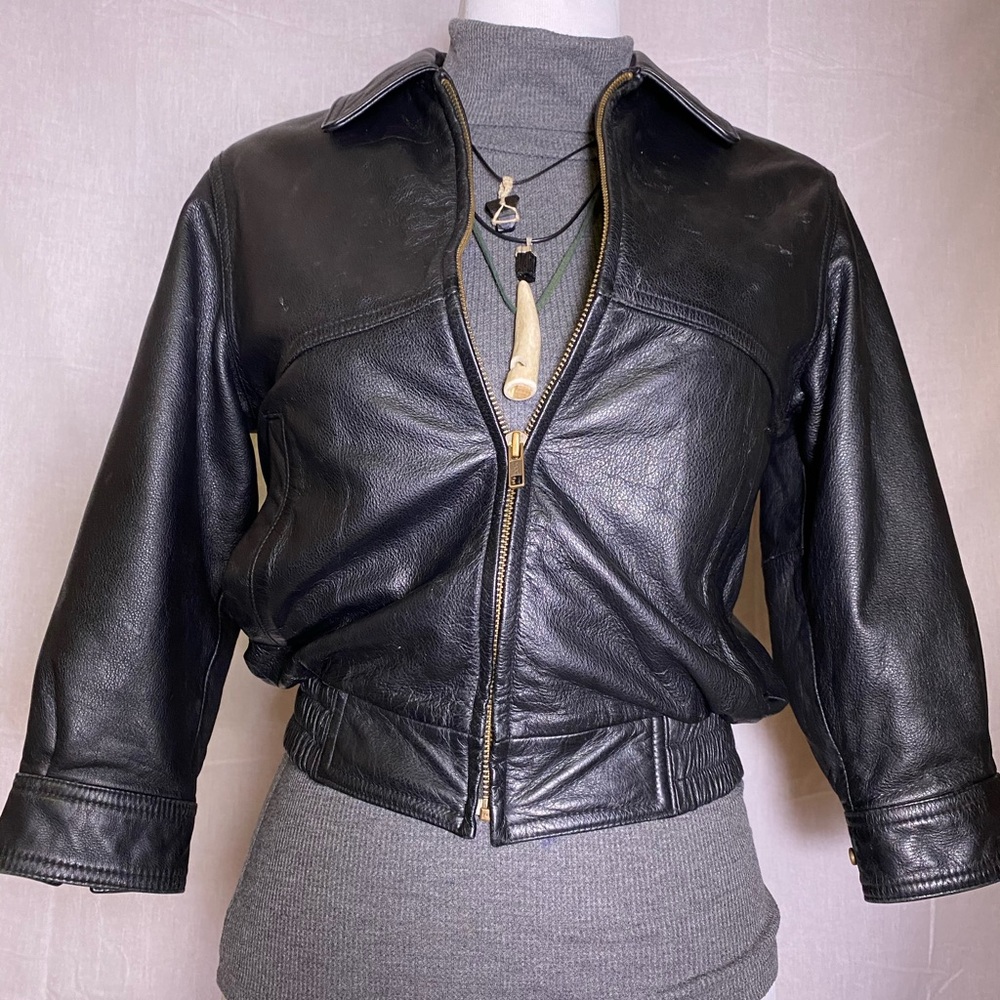 Class club women’s riding jacket genuine leather